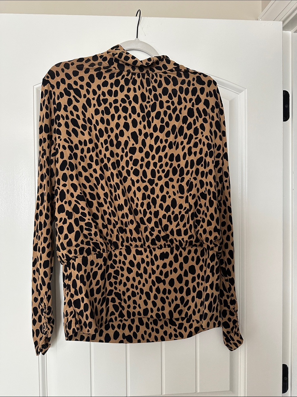 Chico's Leopard Print Long Sleeve Tunic - Tan & Black